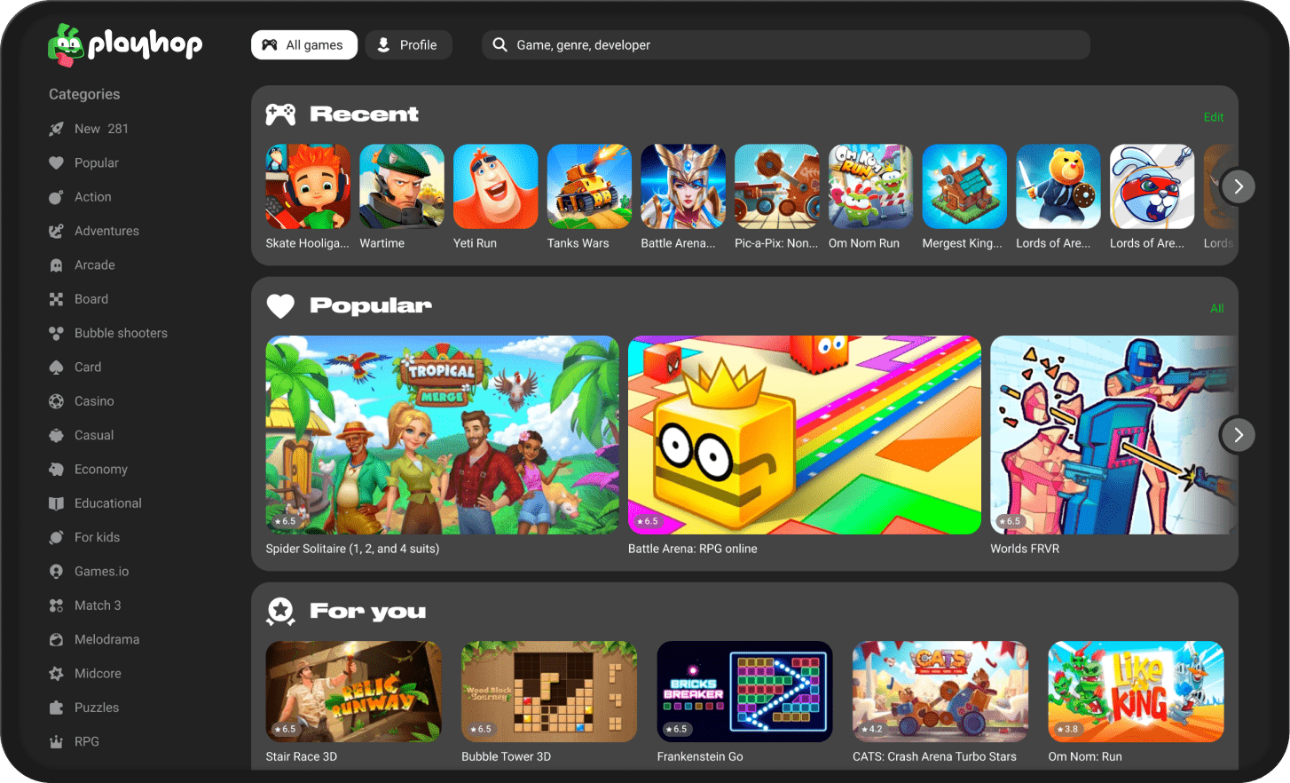 Playhop com